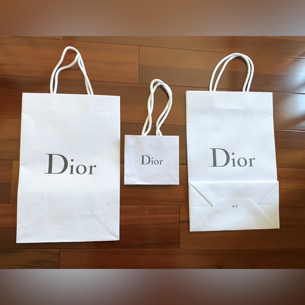 Dior shopping bags